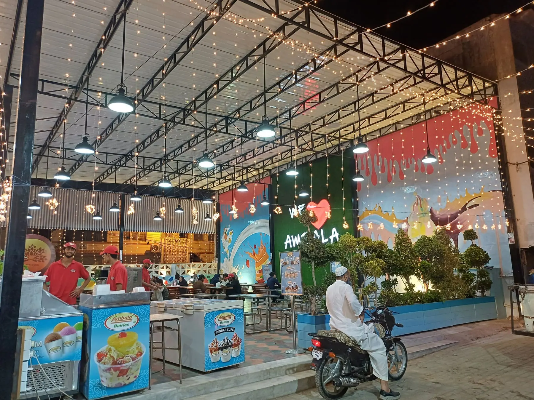 Ambala Dairies illuminated hall